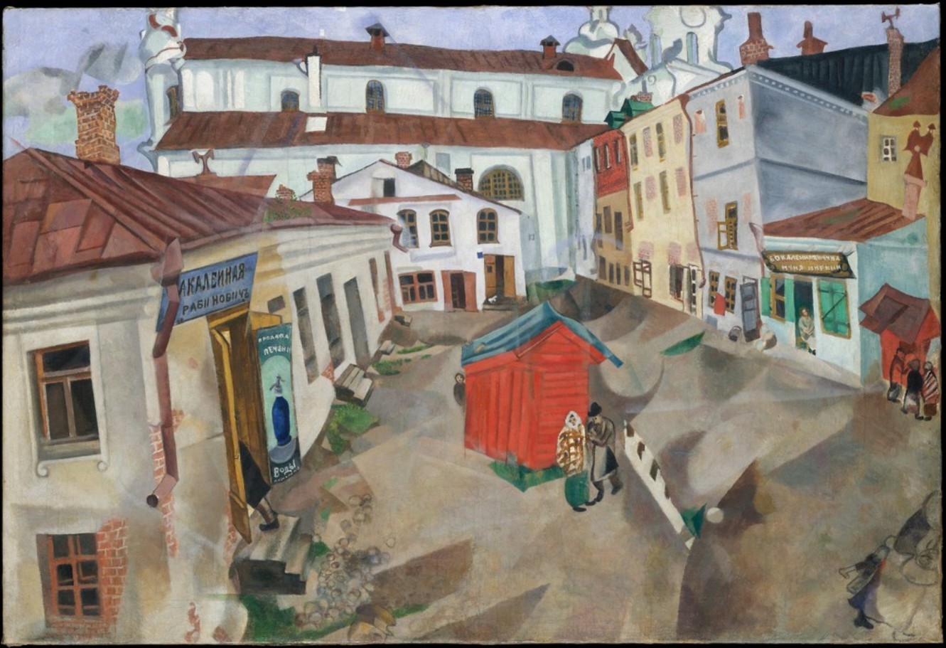Chagall. La plaza del mercado, Vitebsk - 1917